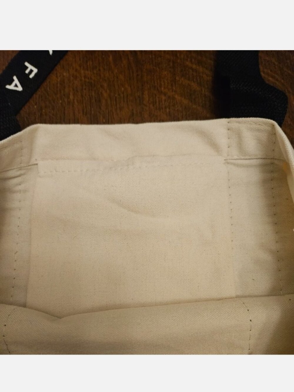 Jimmy Fairly Canvas Tote Bag. Size 16.5" x 16.5" - Picture 4 of 4